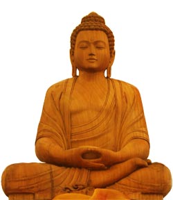 Bouddha assis en méditation